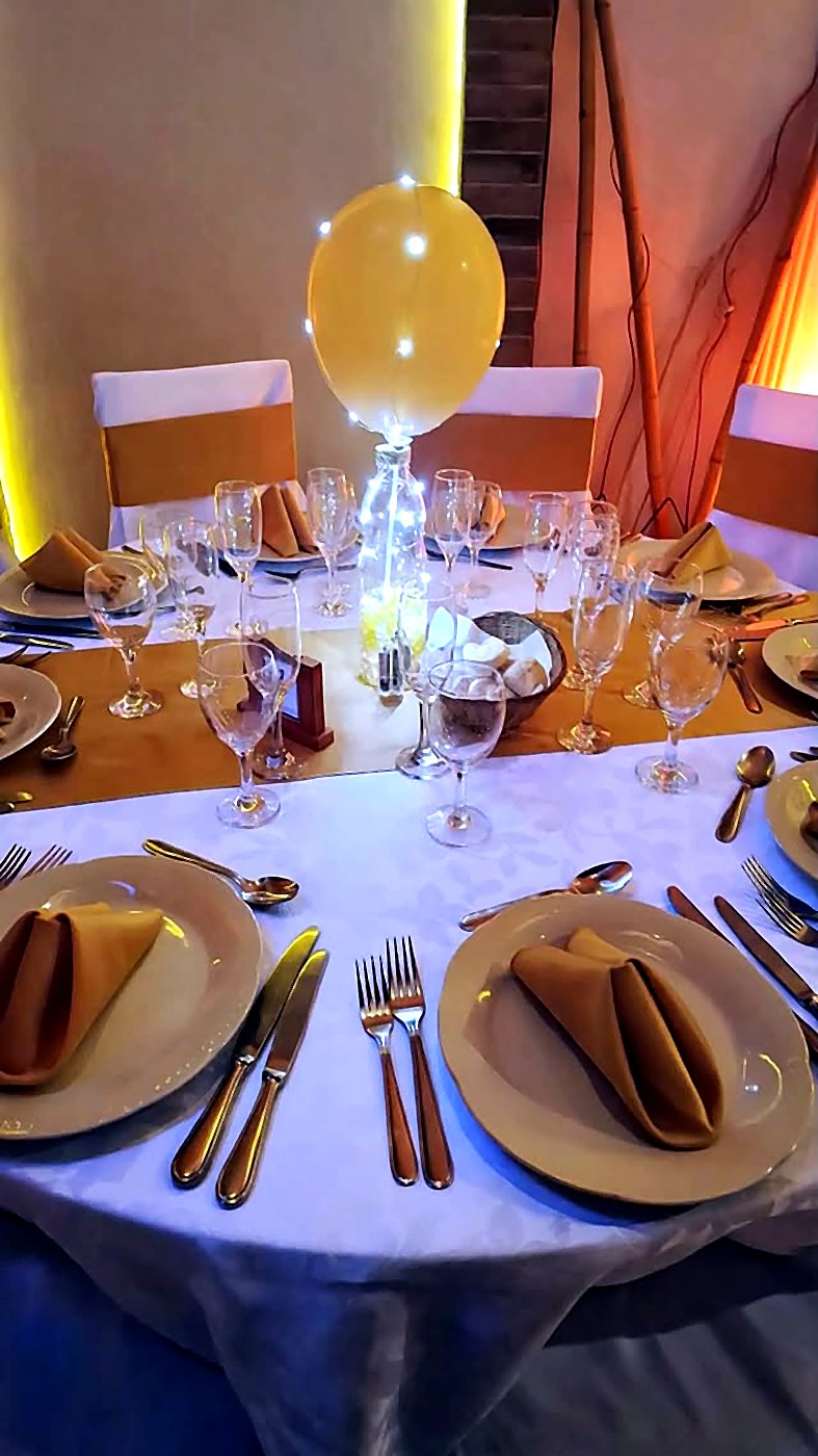 Mesa decorada